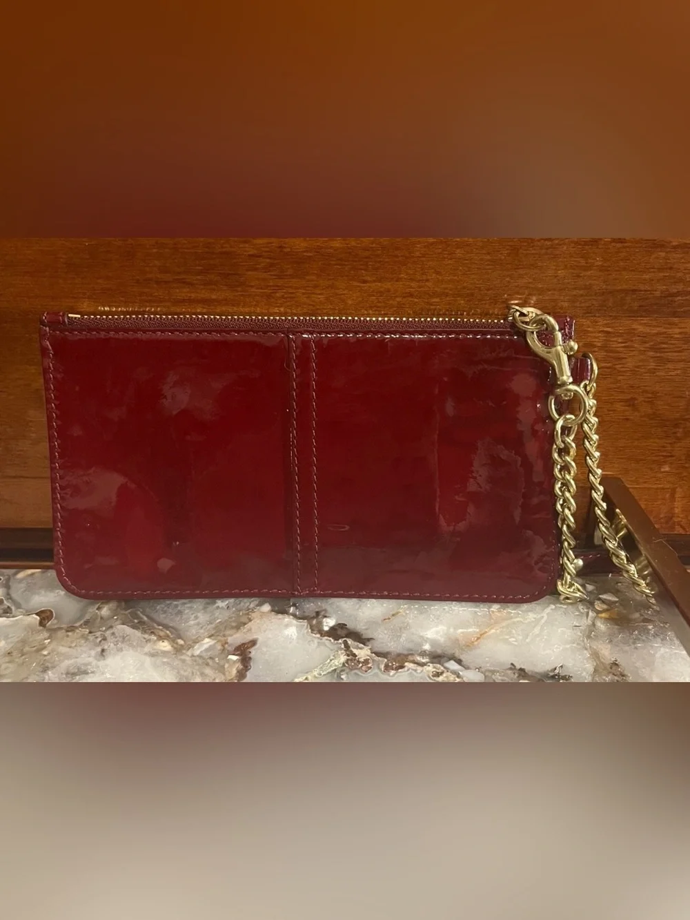Coach Red Patent Leather Wristlet!